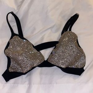 bedazzled bra top